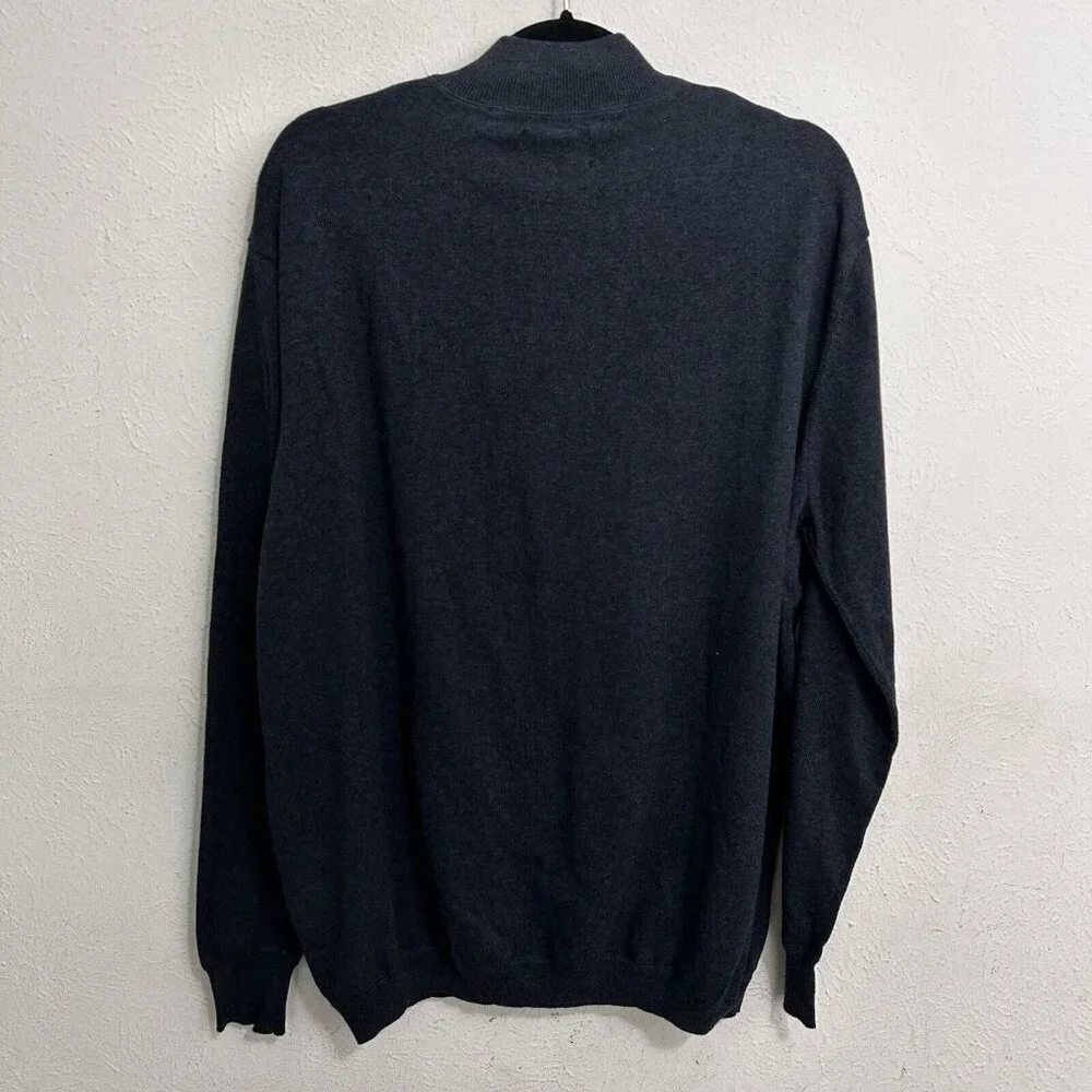 Linksoul Men's Quarter-Zip Sweater in Dark Blue